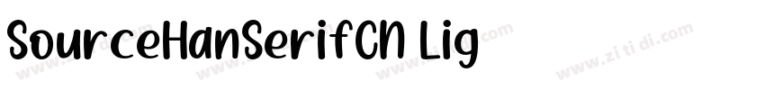 SourceHanSerifCN Lig字体转换